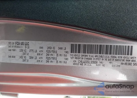 2016 Jeep Wrangler Unlimited Sport z USA, uszkodzony, nr VIN 1C4BJWDG5GL329690